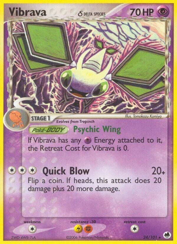 Image for Vibrava - 024/101 (Delta Species) (24/101) (Dragon Frontiers) - Pokemon