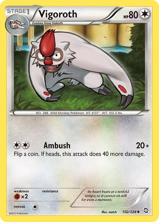 Image for Vigoroth (102/124) (Dragons Exalted) - Pokemon