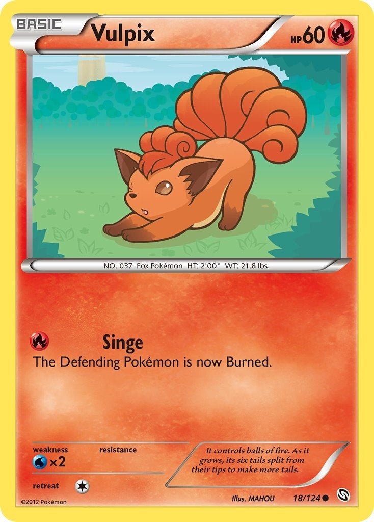 Image for Vulpix (18/124) (Dragons Exalted) - Pokemon
