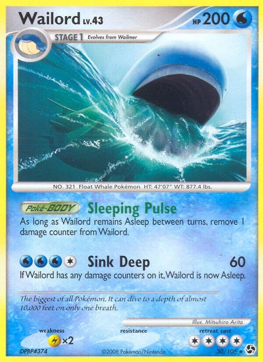 Image for Wailord (30/106) (Great Encounters) - Pokemon