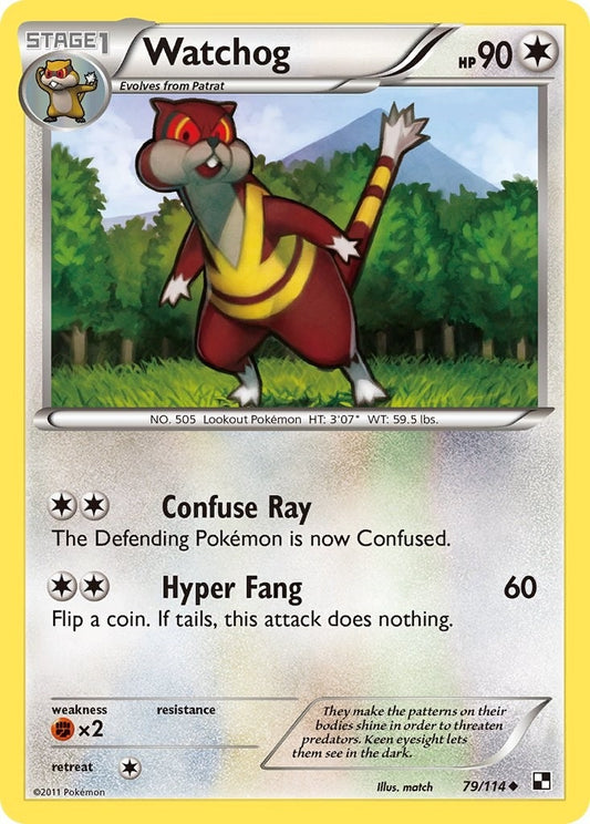 Image for Watchog (79/114) (Black and White) - Pokemon