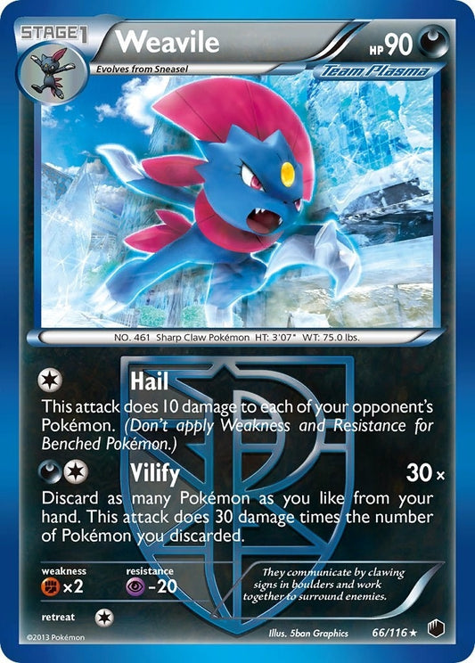 Image for Weavile (Team Plasma) (66/116) (Plasma Freeze) - Pokemon