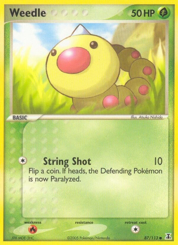 Image for Weedle (87/113) (Delta Species) - Pokemon