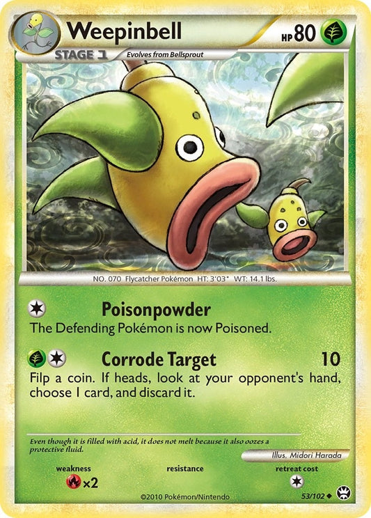 Image for Weepinbell (53/102) (Triumphant) - Pokemon