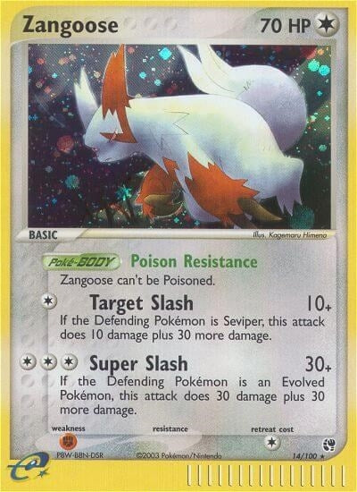 Image for Zangoose (14/100) (Sandstorm) - Pokemon
