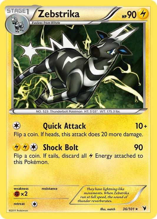 Image for Zebstrika (36/101) (Noble Victories) - Pokemon