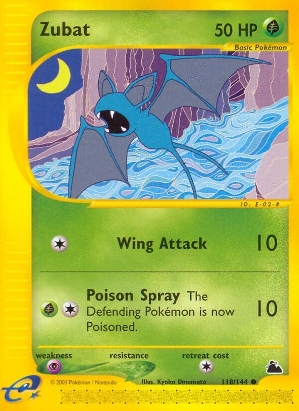Image for Zubat (118) (118/144) (Skyridge) - Pokemon