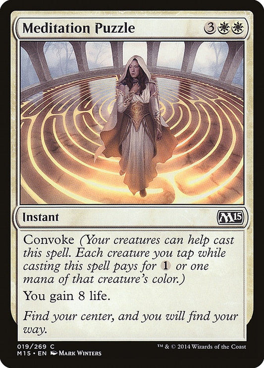 Image for Meditation Puzzle (19) (Magic 2015 (M15)) - Magic: The Gathering