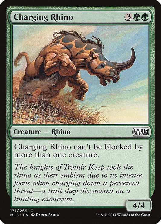 Image for Charging Rhino (171) (Magic 2015 (M15)) - Magic: The Gathering