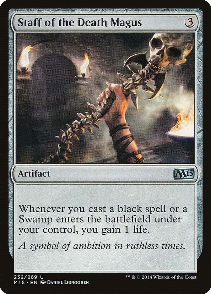 Image for Staff of the Death Magus (232) (Magic 2015 (M15)) - Magic: The Gathering
