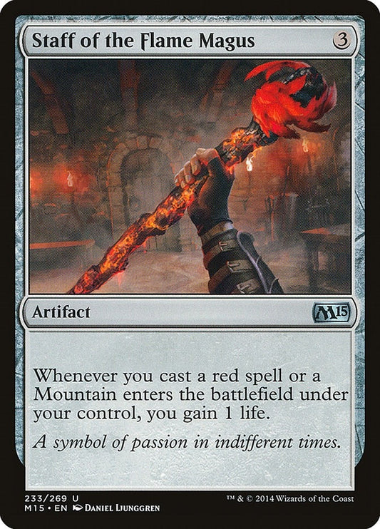 Image for Staff of the Flame Magus (233) (Magic 2015 (M15)) - Magic: The Gathering
