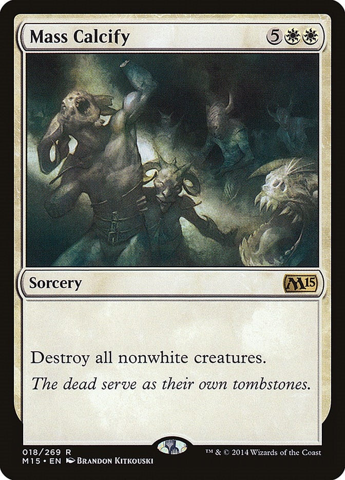 Image for Mass Calcify (18) (Magic 2015 (M15)) - Magic: The Gathering