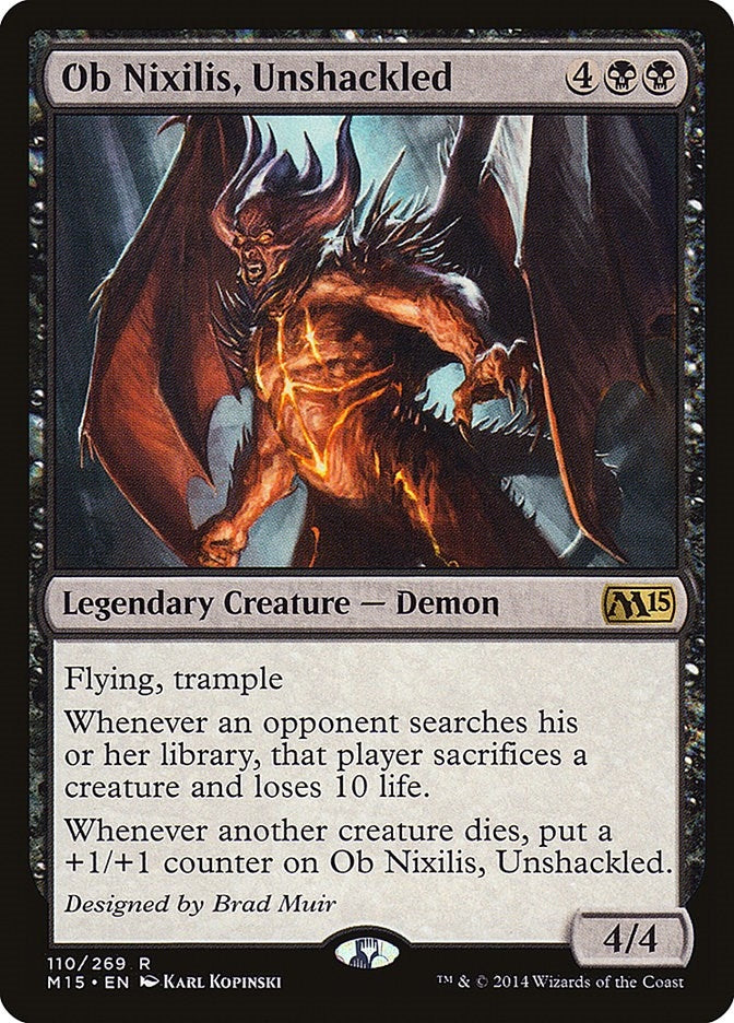 Image for Ob Nixilis, Unshackled (110) (Magic 2015 (M15)) - Magic: The Gathering