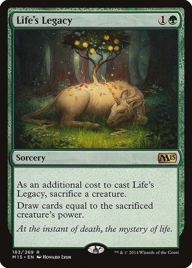 Image for Life's Legacy (183) (Magic 2015 (M15)) - Magic: The Gathering