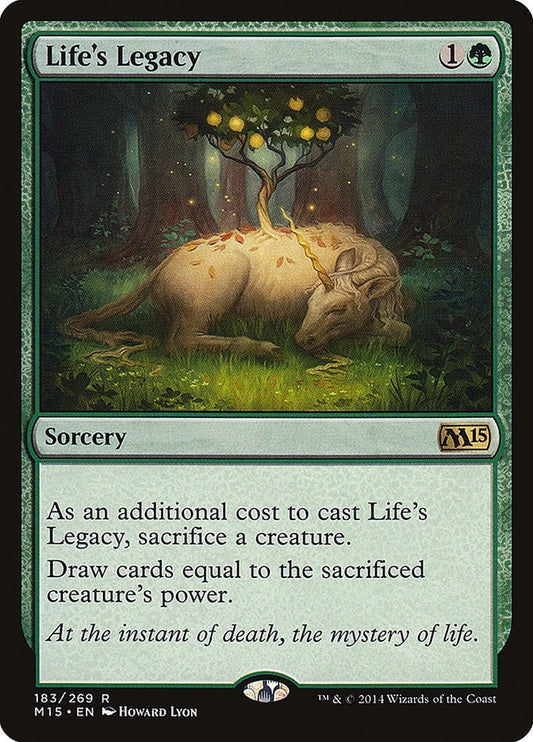 Image for Life's Legacy (183) (Magic 2015 (M15)) - Magic: The Gathering
