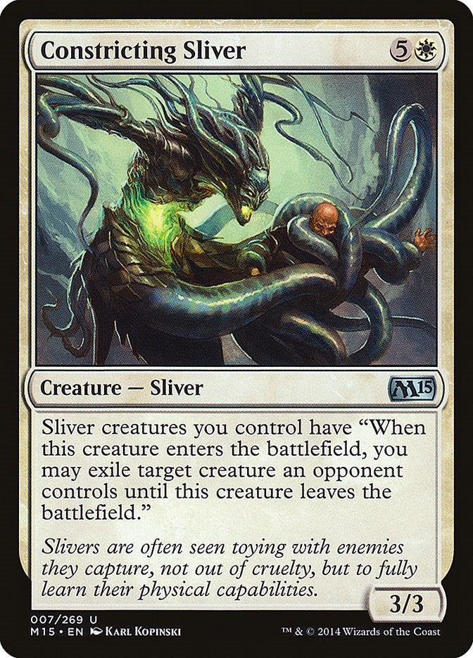 Image for Constricting Sliver (7) (Magic 2015 (M15)) - Magic: The Gathering