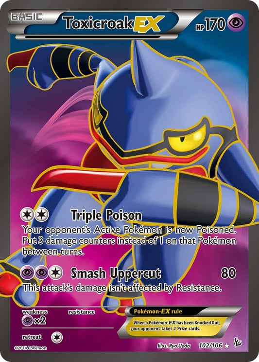 Image for Toxicroak EX (102 Full Art) (102/106) (XY - Flashfire) - Pokemon