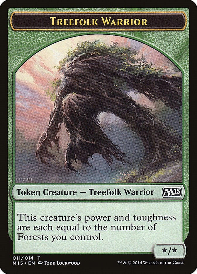 Image for Treefolk Warrior Token (11) (Magic 2015 (M15)) - Magic: The Gathering