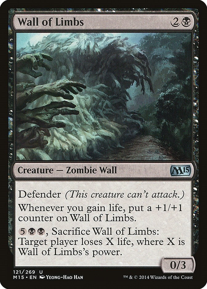 Image for Wall of Limbs (121) (Magic 2015 (M15)) - Magic: The Gathering