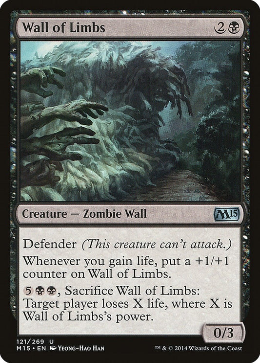 Image for Wall of Limbs (121) (Magic 2015 (M15)) - Magic: The Gathering