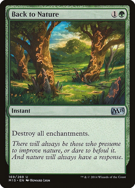 Image for Back to Nature (169) (Magic 2015 (M15)) - Magic: The Gathering