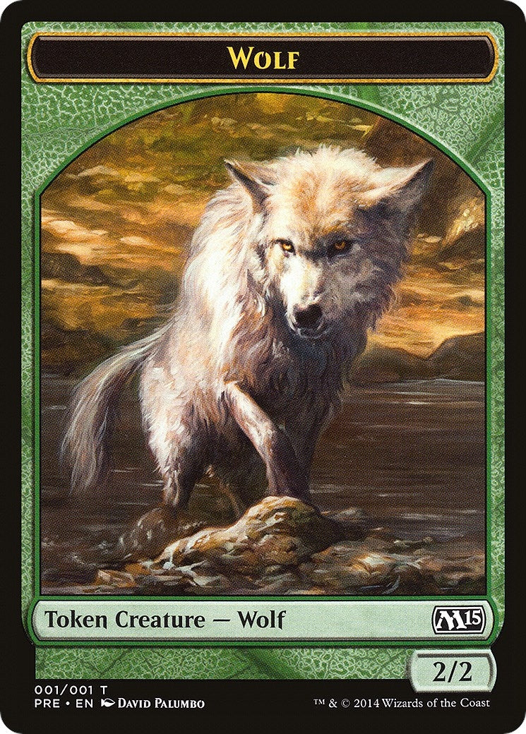 Image for Wolf Token (1) (Prerelease Cards) - Magic: The Gathering