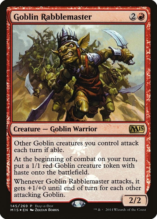 Image for Goblin Rabblemaster (145) (Buy-A-Box Promos) - Magic: The Gathering