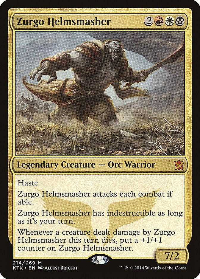 Image for Zurgo Helmsmasher (214) (Khans of Tarkir) - Magic: The Gathering