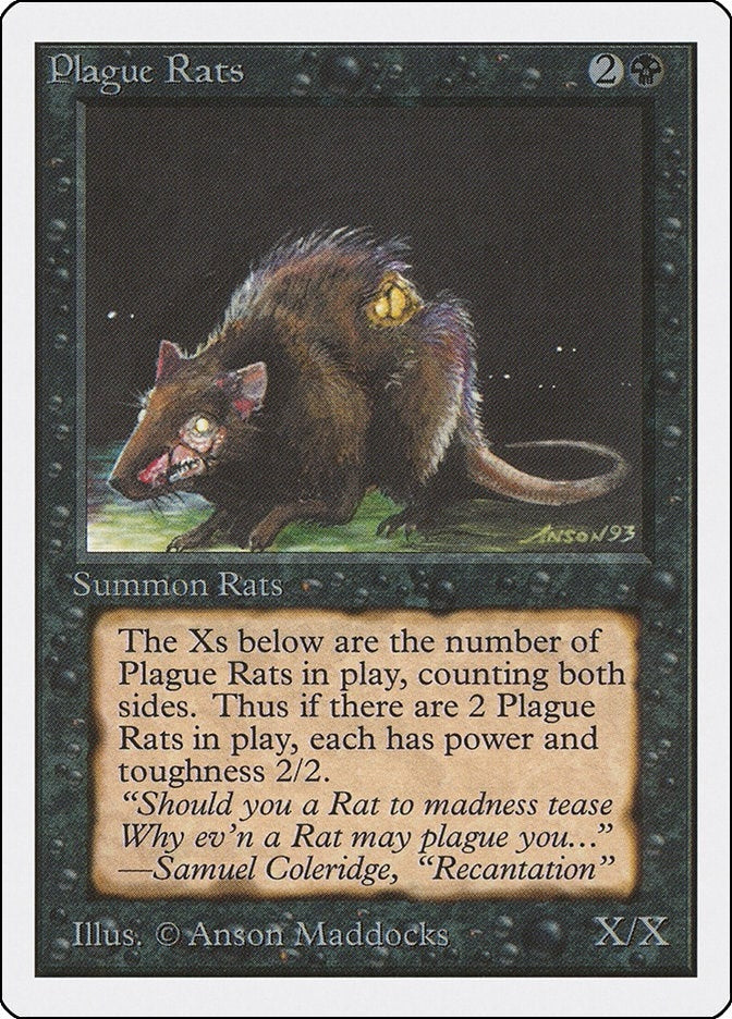 Image for Plague Rats (Unlimited Edition) - Magic: The Gathering