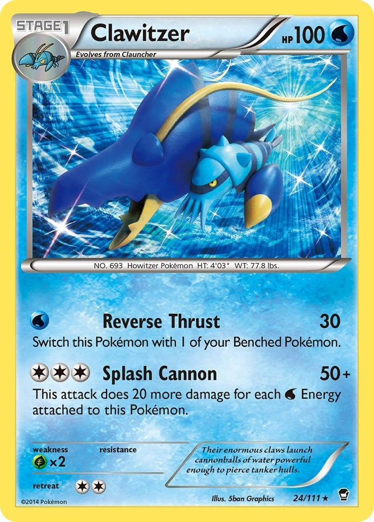 Image for Clawitzer (24/111) (XY - Furious Fists) - Pokemon