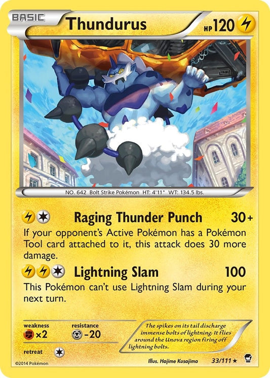 Image for Thundurus (33/111) (XY - Furious Fists) - Pokemon
