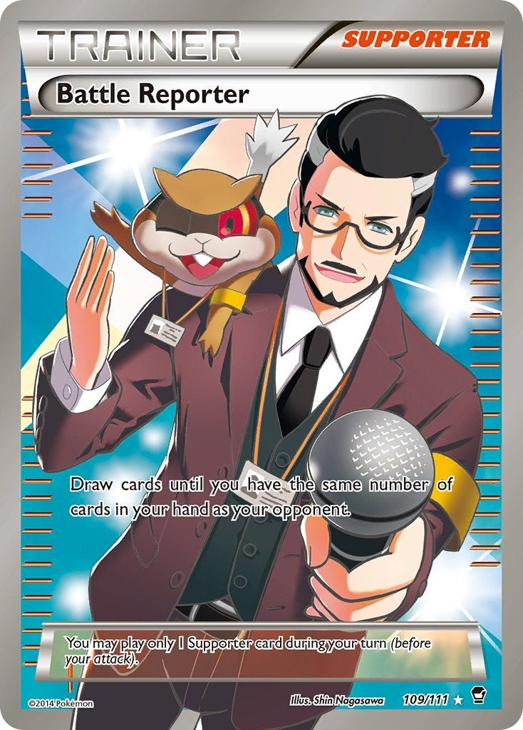 Image for Battle Reporter (109 Full Art) (109/111) (XY - Furious Fists) - Pokemon