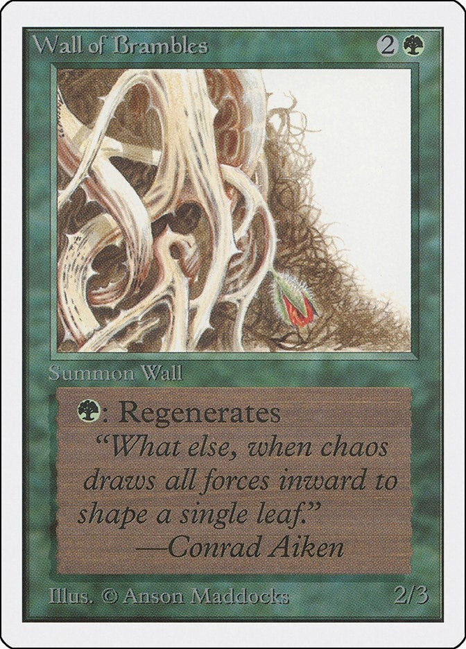 Image for Wall of Brambles (Unlimited Edition) - Magic: The Gathering