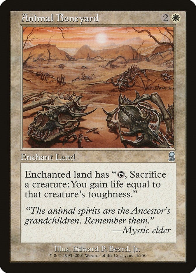Image for Animal Boneyard (4) (Odyssey) - Magic: The Gathering