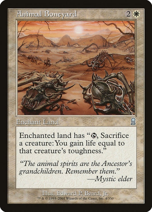Image for Animal Boneyard (4) (Odyssey) - Magic: The Gathering