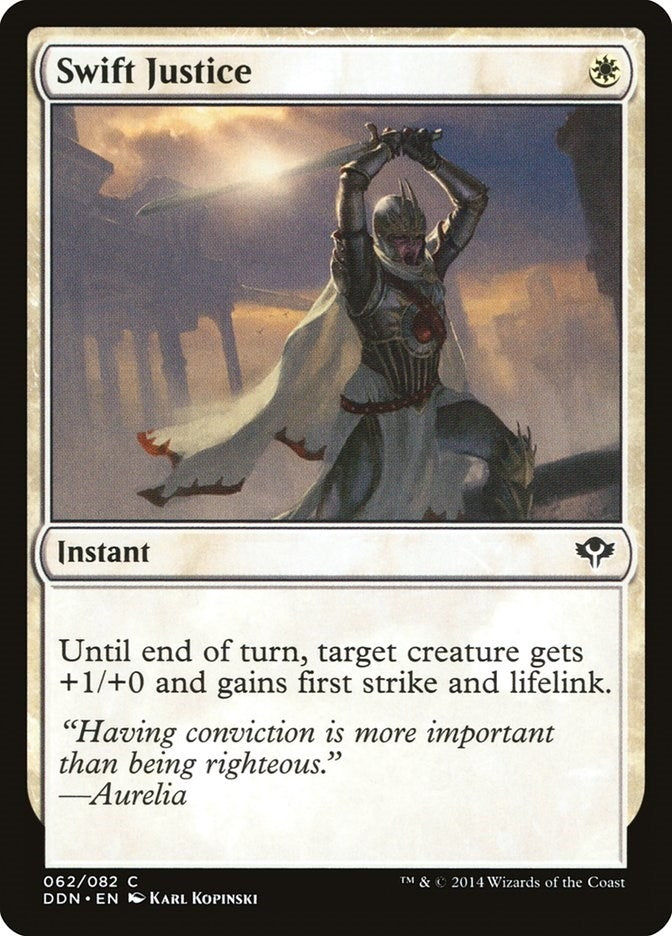 Image for Swift Justice (62) (Duel Decks: Speed vs. Cunning) - Magic: The Gathering