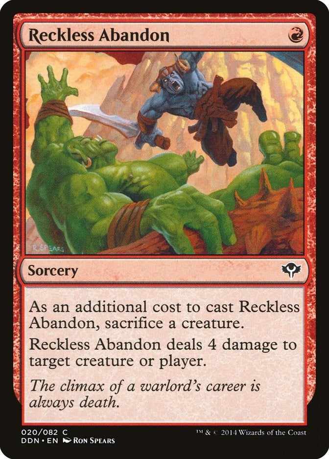 Image for Reckless Abandon (20) (Duel Decks: Speed vs. Cunning) - Magic: The Gathering