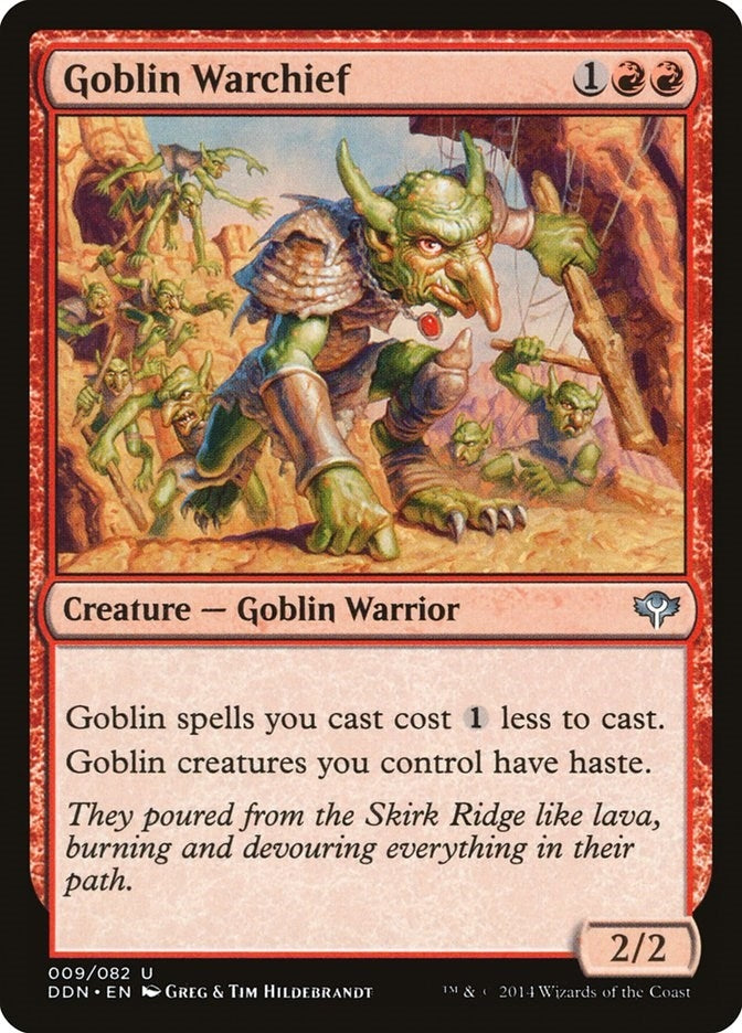 Image for Goblin Warchief (9) (Duel Decks: Speed vs. Cunning) - Magic: The Gathering