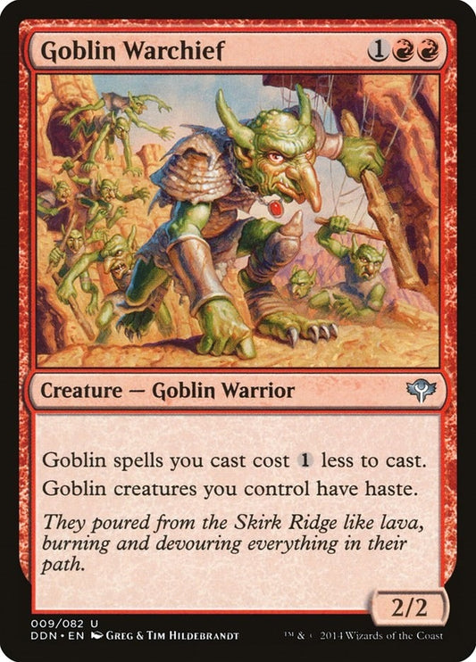 Image for Goblin Warchief (9) (Duel Decks: Speed vs. Cunning) - Magic: The Gathering