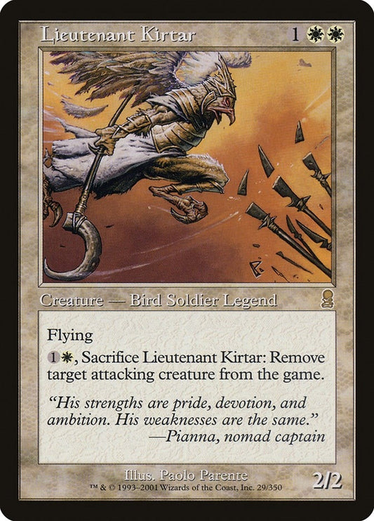 Image for Lieutenant Kirtar (29) (Odyssey) - Magic: The Gathering