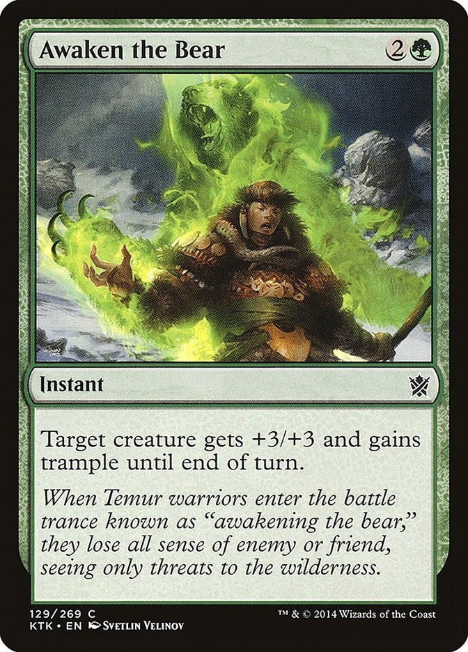 Image for Awaken the Bear (129) (Khans of Tarkir) - Magic: The Gathering