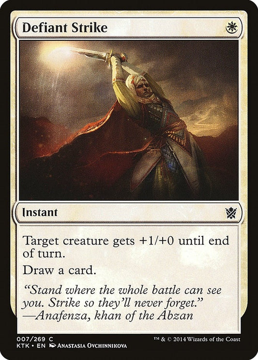 Image for Defiant Strike (7) (Khans of Tarkir) - Magic: The Gathering