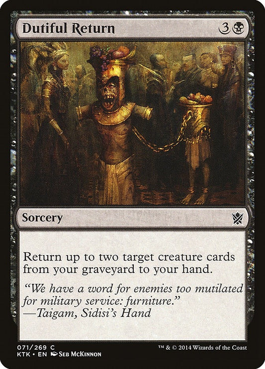 Image for Dutiful Return (71) (Khans of Tarkir) - Magic: The Gathering