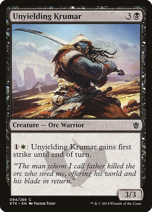 Image for Unyielding Krumar (94) (Khans of Tarkir) - Magic: The Gathering