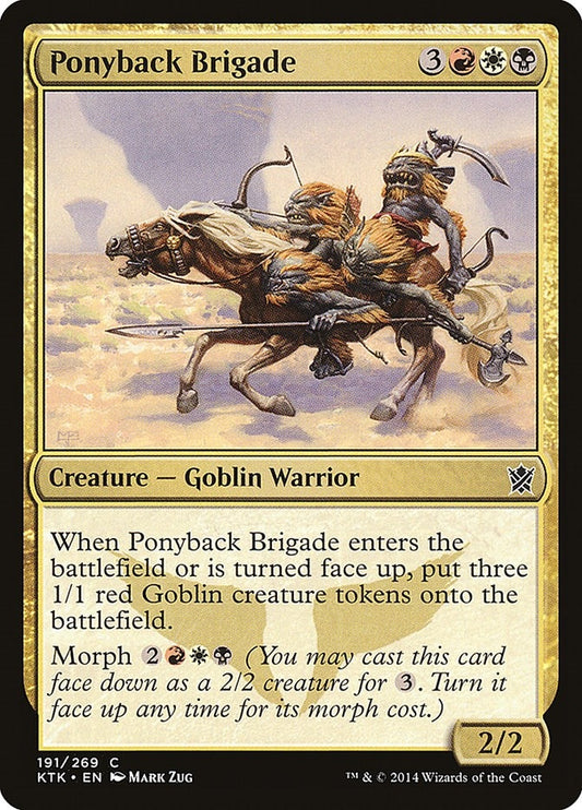 Image for Ponyback Brigade (191) (Khans of Tarkir) - Magic: The Gathering