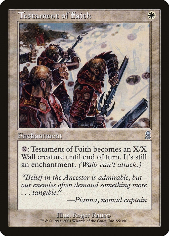 Image for Testament of Faith (55) (Odyssey) - Magic: The Gathering