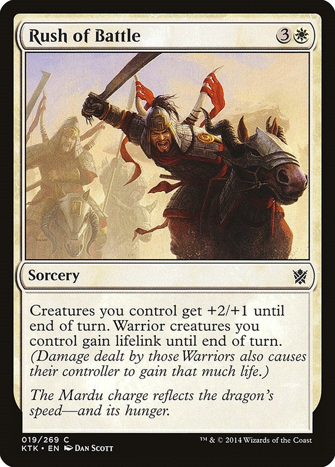 Image for Rush of Battle (19) (Khans of Tarkir) - Magic: The Gathering