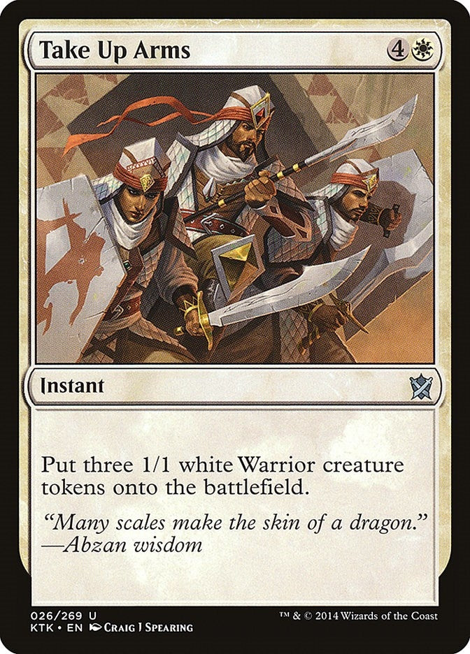 Image for Take Up Arms (26) (Khans of Tarkir) - Magic: The Gathering