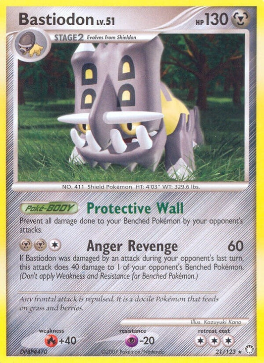 Image for Bastiodon (21/123) (Mysterious Treasures) - Pokemon