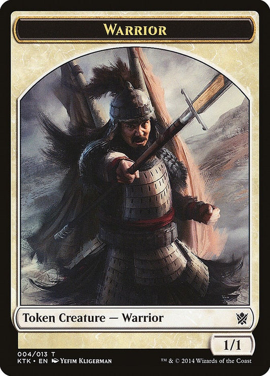 Image for Warrior Token (004) (4) (Khans of Tarkir) - Magic: The Gathering